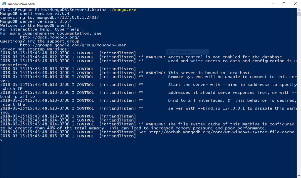 Instalador-MongoDB-12-run-mongo-client